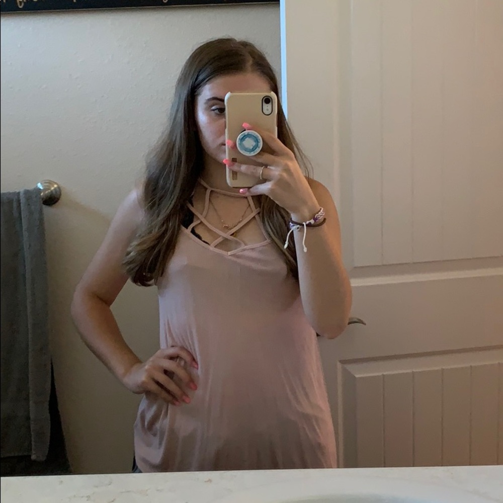 Pink tank top